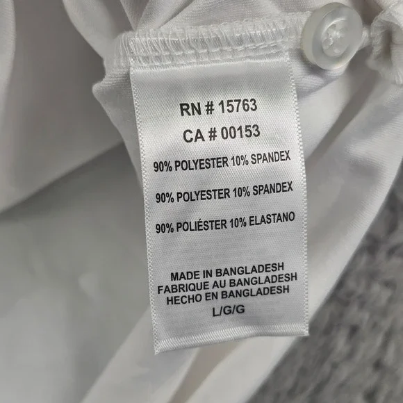 Indiana Hoosiers Shirt Mens Large White NCAA Basketball Polo Stretch Champion - Picture 10 of 14